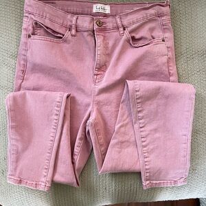 Nicole by Nicole Miller Pink Skinny Jeans